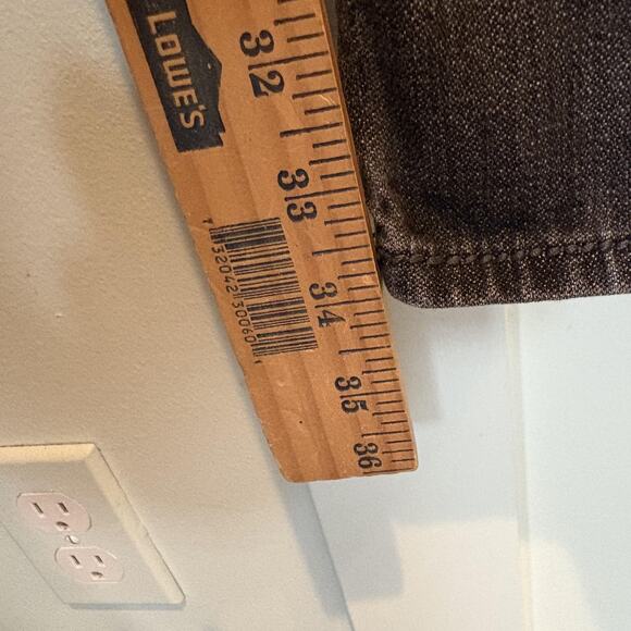 True Religion Jeans Men 30x34 Black Ricky Distressed Flap Pockets Selvedge USA - Picture 13 of 16